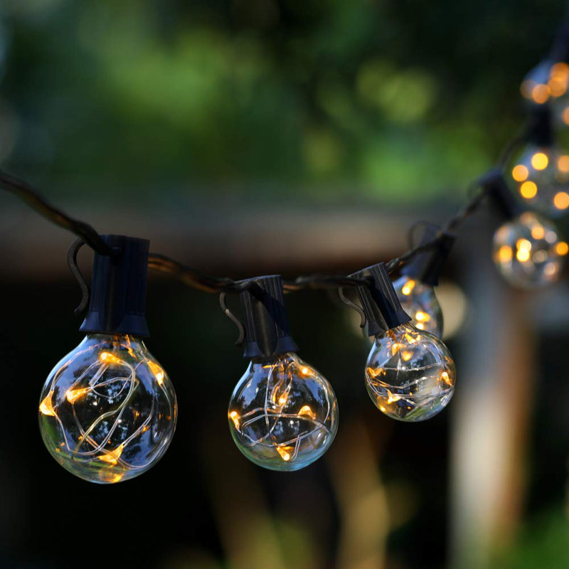 Arlmont & Co. 38ft 30-Bulb Outdoor Globe String Light